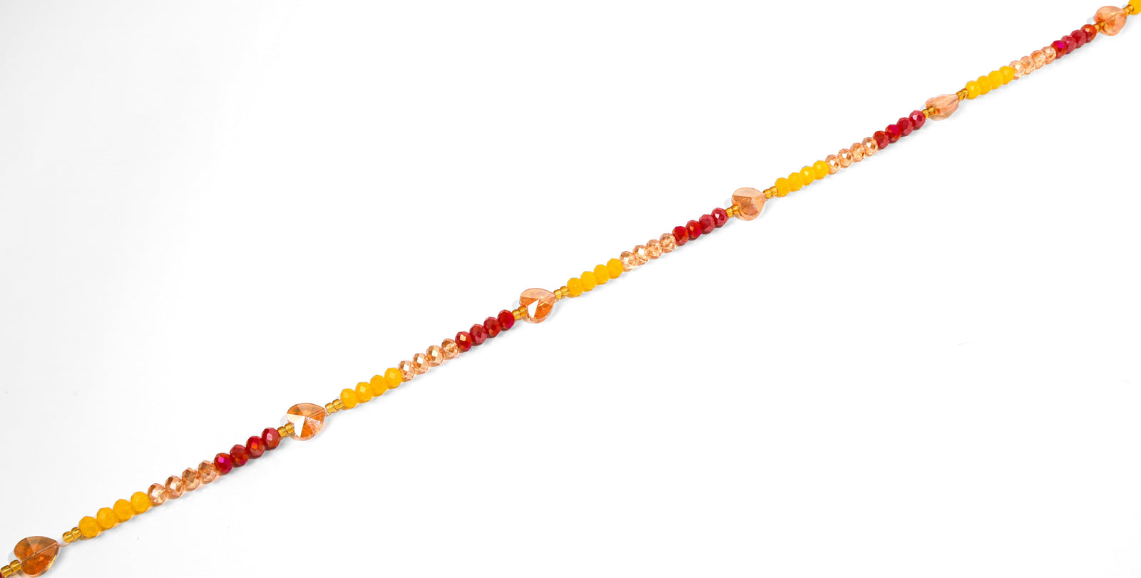 Red and Gold Luxury African Waist Beads