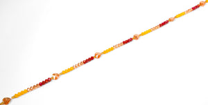 Red and Gold Luxury African Waist Beads