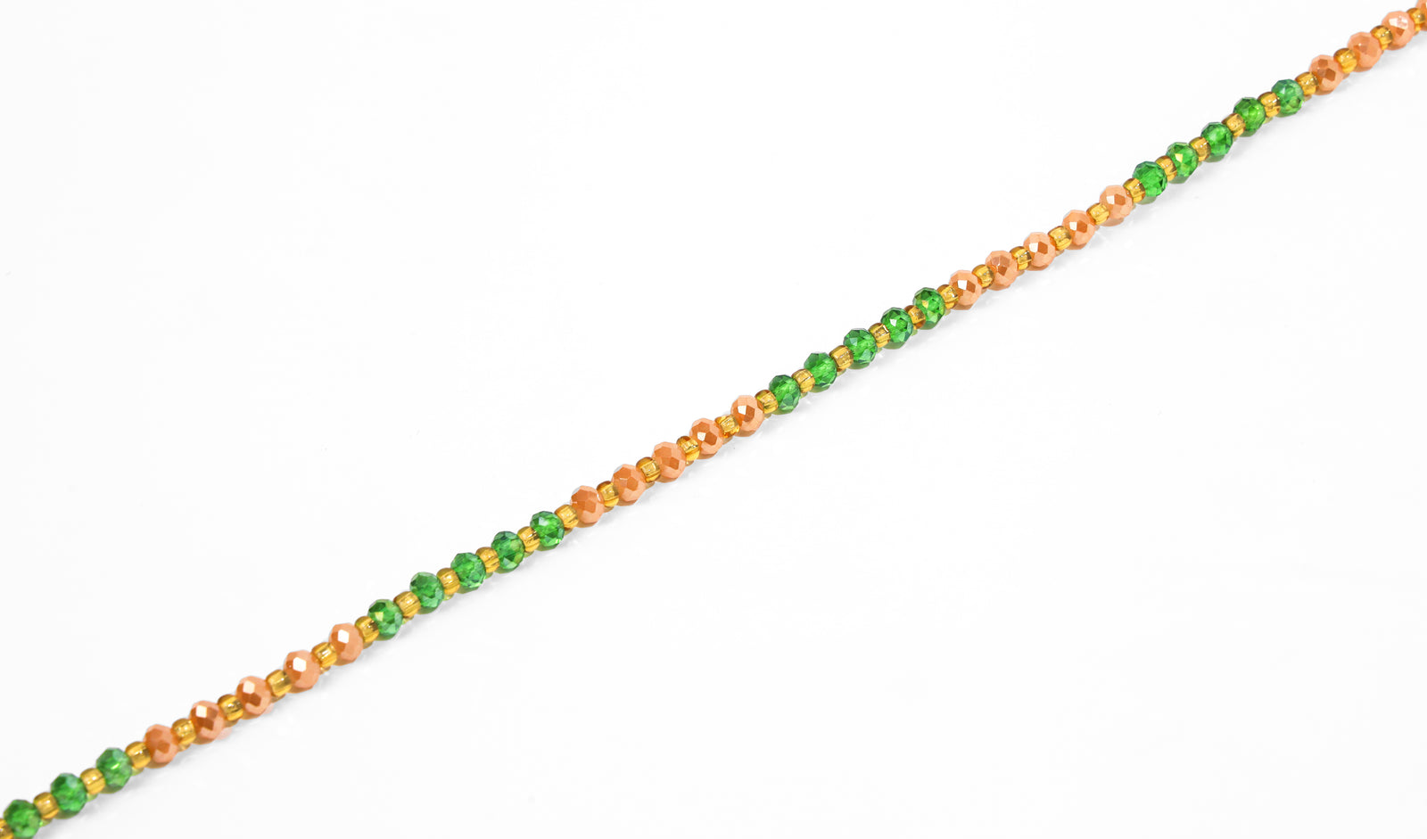 Green and Gold Luxury African Waist Beads