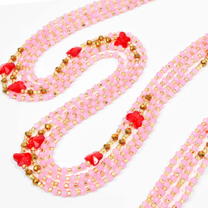 Luxury Pink African Waist Beads